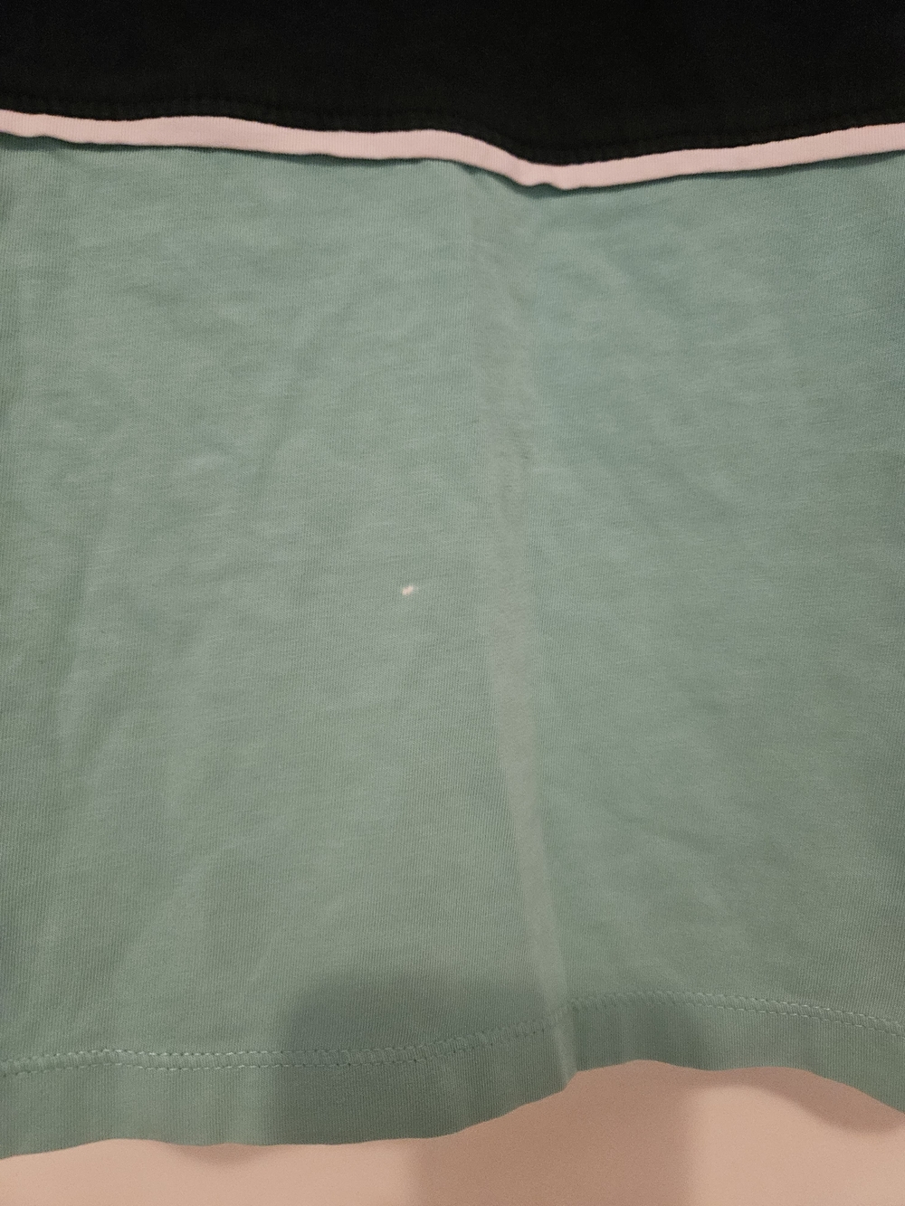 Nautica Mint Green Sleep Chemise with Black and Pink Trim